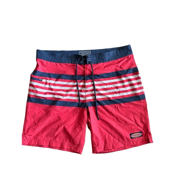 Vineyard Vines Board Shorts Men’s‎ 35 Performance Swim Trunks Whale Stretch - Picture 1 of 5